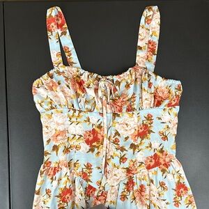 Cider Floral Sleeveless Dress